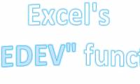 AVEDEV function - The function returns the average absolute deviation of data points from their midpoint in Excel