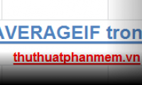 AVERAGEIF function (returns the average value according to the condition) in Excel