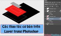 Basic operations on layers in Photoshop