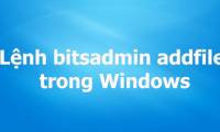 Bitsadmin addfile command in Windows