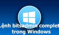 Bitsadmin complete command in Windows