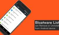 Bloatware list can be uninstalled or safely deleted from Android device synthesized by Androidsage