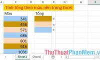 Calculate by cell background color in Excel