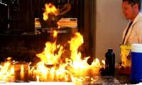 Can frozen gas burn?