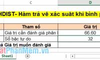 CHIDIST function - Function returns the right end probability of the distribution when squared in Excel