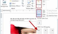 Choose the display location of images in Word