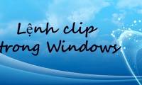 Clip command in Windows
