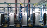 Close-up of the refrigerator manufacturing process