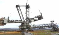 Close-up of the world's largest excavator super monster, weighing up to 13,500 tons