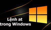 Command at in Windows
