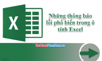 Common error messages in Excel cells