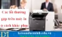 Common errors on the printer and how to fix them