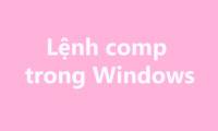 Comp command in Windows