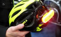 Cosmo's bicycle helmet lights will warn others when you fall