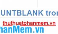 COUNTBLANK function - Count the number of blank (empty) cells in a selected range or array in Excel