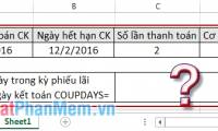 Coupdays function - Calculates the number of days in a coupon period and contains the settlement date in Excel