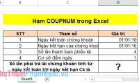 COUPNUM function - The function returns the number of interest payments on a security in Excel