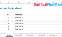Create a Table of Contents for a List of Worksheets in Excel