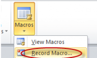 Create and use automated macros in Word 2010