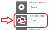 Create slideshows with YouTube