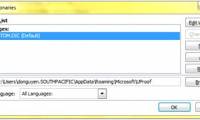 Customizable English spell checker dictionary in Word 2007