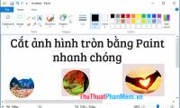 Cut circle images with Paint simple and fast