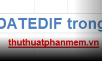 DATEDIF () function (calculate the total number of years, total months or total days from two given periods) in Excel