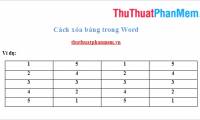 Delete a Table in Word - Delete a Table in Word