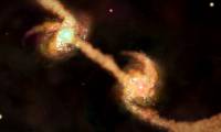 Discover the terrible war between two giant black holes in the universe