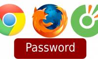 Display saved passwords on web browsers