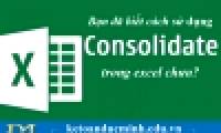 Do you know how to use CONSOLIDATE in excel yet?