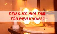 Does the bathroom heating lamp cost electricity?