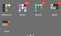 Download this wallpaper for iOS 12.1, the iPhone screen will be interesting to make the folder become transparent