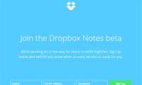 Dropbox Notes - group collaboration online notes service