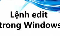 Edit command in Windows