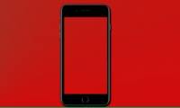 Eye protection at night with red screen mode on iPhone