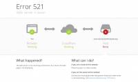 Fix error Error 521: Web server is down