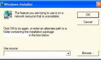 Fix Windows Installer Popups error message missing .MSI file