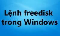 Freedisk command in Windows
