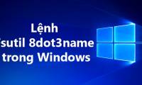Fsutil 8dot3name command in Windows