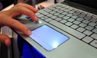 Gateway to notebook with glowing touchpad
