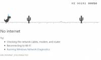 Google finally revealed the origin of the legendary T-rex dinosaur when the computer lost its network connection