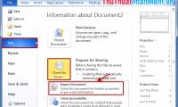 Hide Personal Information in Word Files