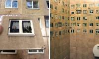 Hire an architect to re-decorate the toilet but do not remove the bricks and the results are unexpected!