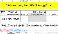 HOUR function - The function converts a serial number into an hour in Excel