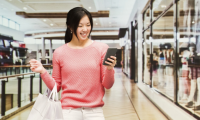 How are shoppers being monitored by Wi-Fi?