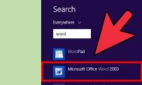 How to Access Word on Windows 8