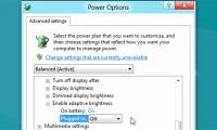 How to add / remove 'Display brightness' from Power Options in Windows