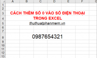 How to add zeros to phone numbers in Excel