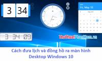 How to bring the calendar and clock to the Windows 10 Desktop screen